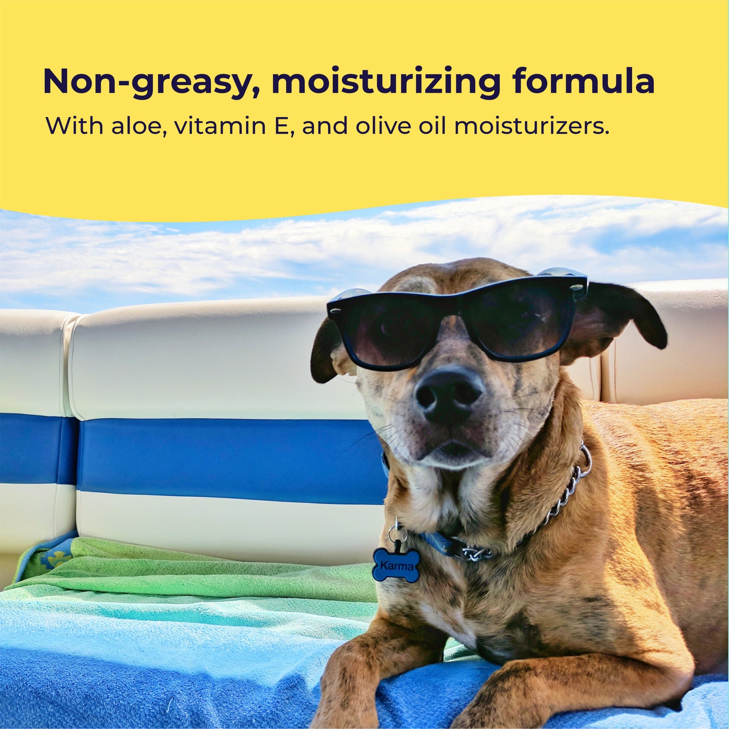 Pet Sunscreen with Moisturizing Vitamin E and Olive Oil
