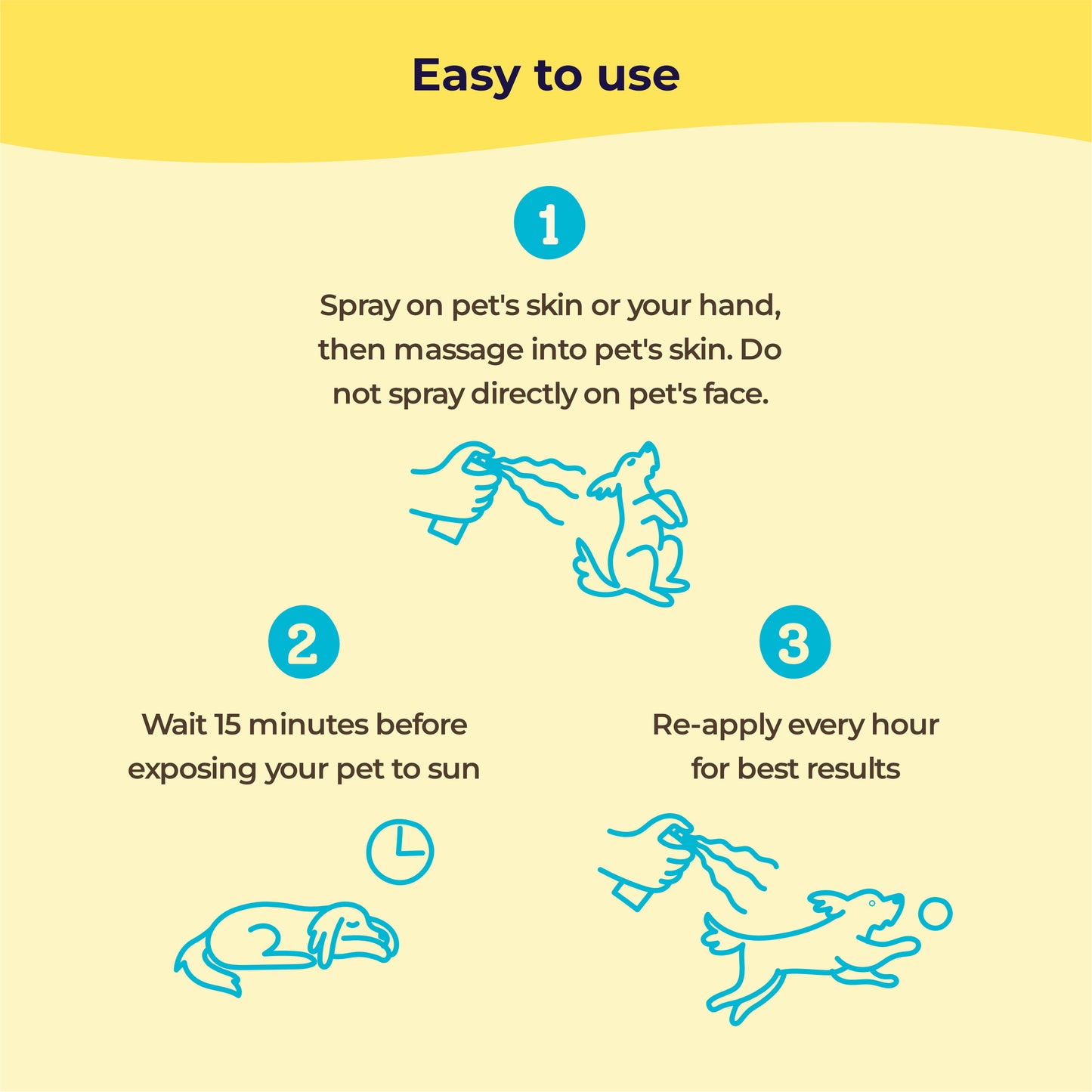 Pet Sunscreen with Moisturizing Vitamin E and Olive Oil