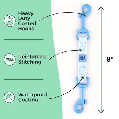 Heavy duty coated hooks - Reinforced stitching - waterproof coating - 8 inches