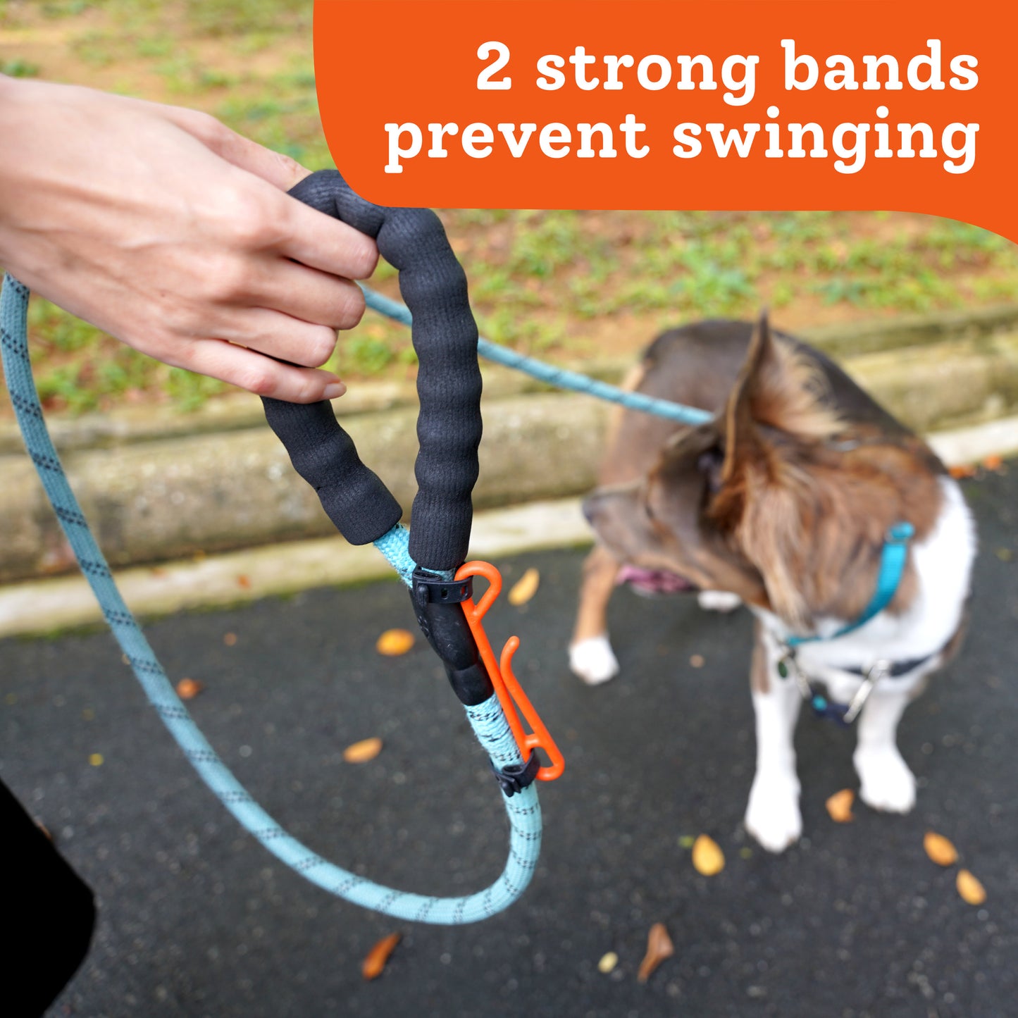 2 strong bands prevent swinging