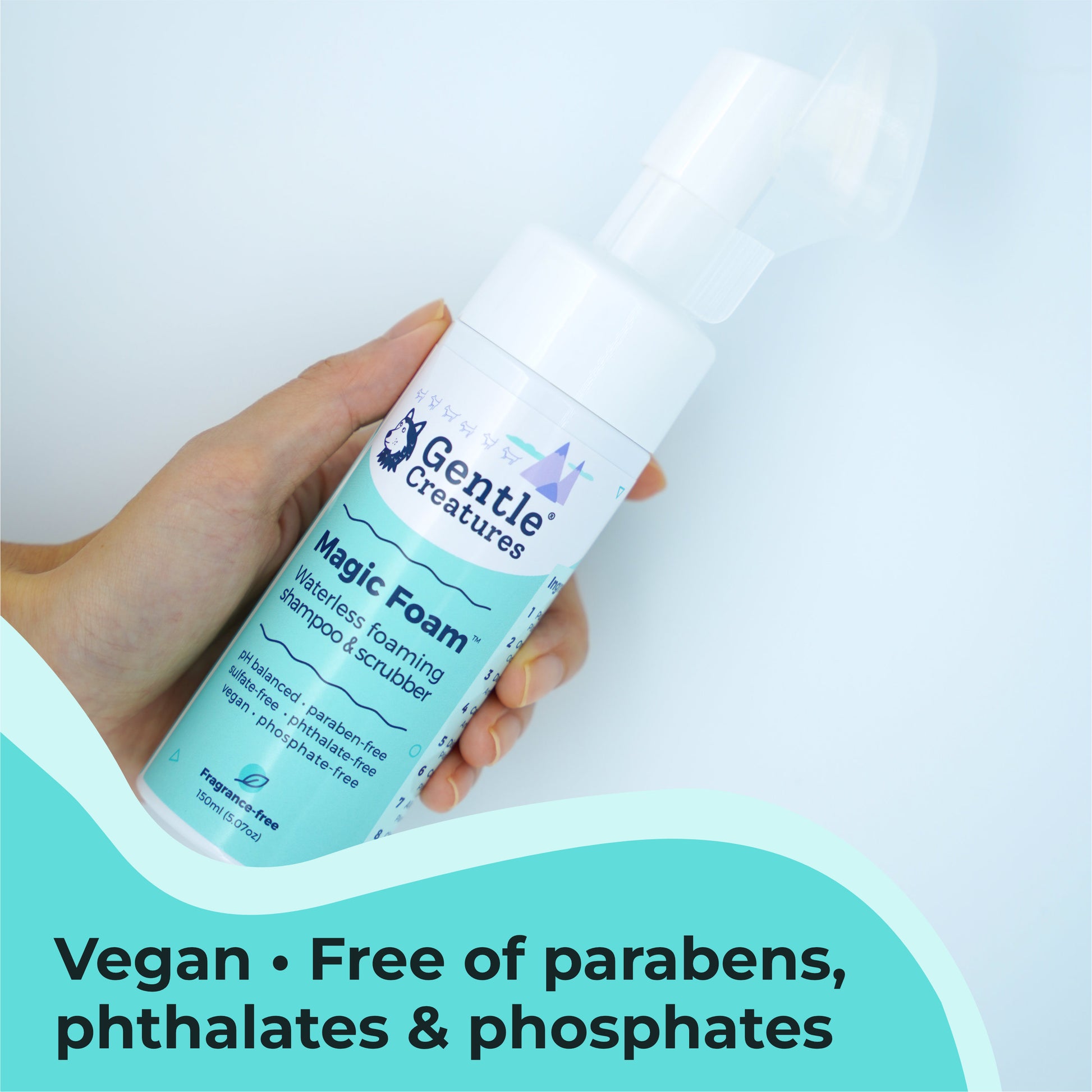 Vegan - Free of parabens, phthalates and phosphates